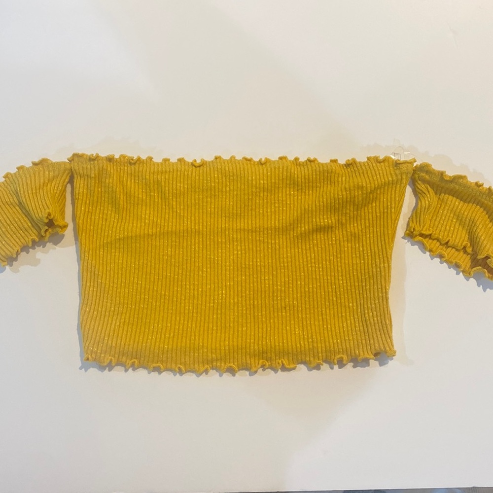Better Be Off Shoulder Ribbed Crop Top